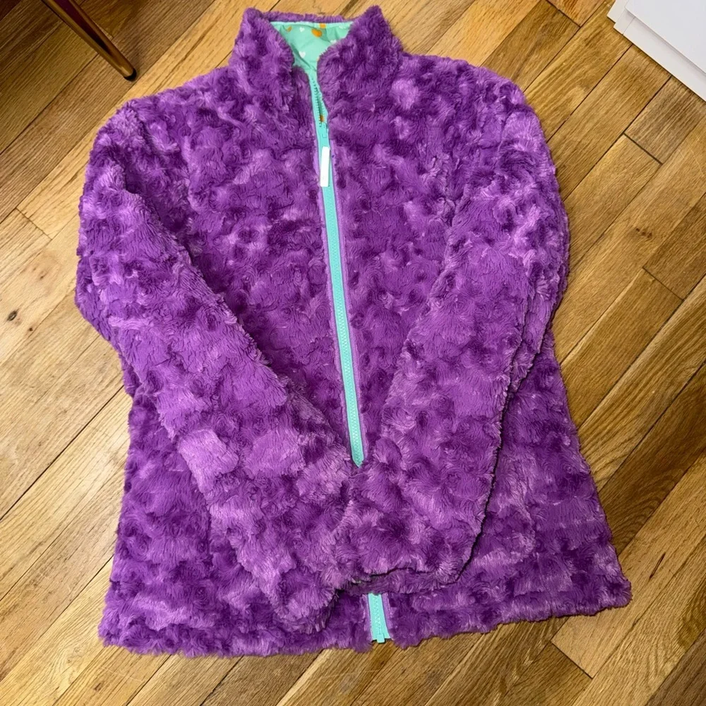 Mint Green Kids Jacket with Heart Pattern